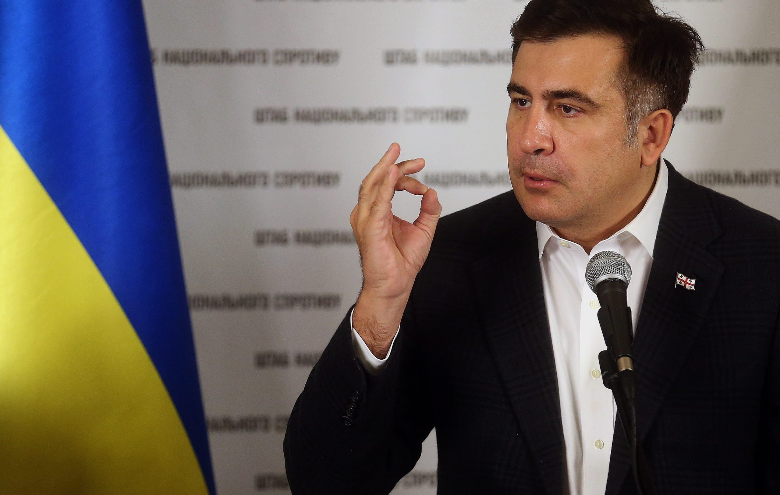 Саакашвили в 2025 году Саакашвили в 2025 году