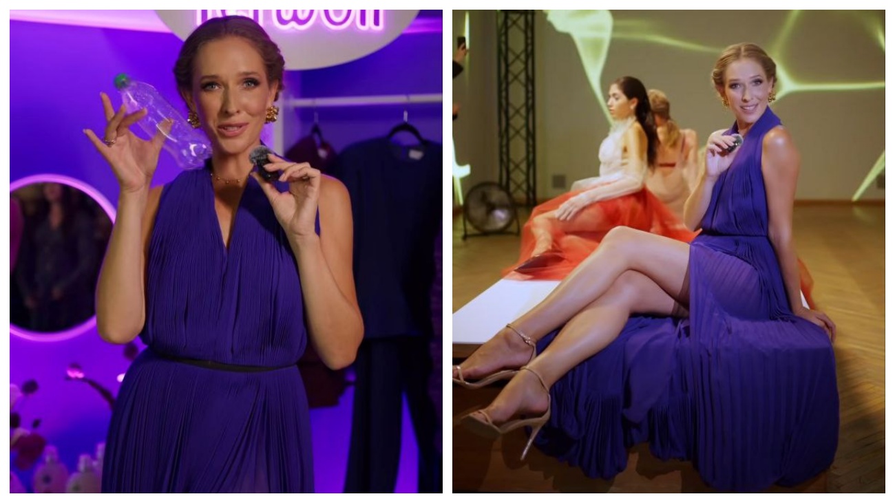 Катя Осадча одягнула сукню з переробленого пластику