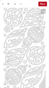 Трафарети ялинкових прикрас