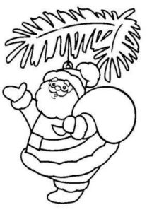 Трафарети з Дідом Морозом