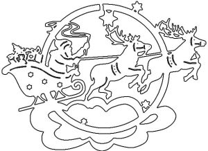 трафарет зі святим миколаєм