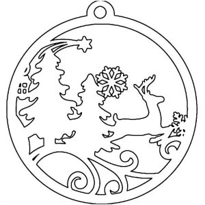 трафарети для вікон на новий рік 2020 скачати