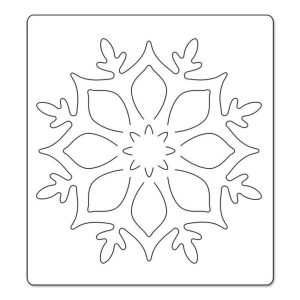 трафарети сніжинки