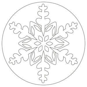 трафарети сніжинки