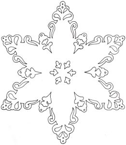 трафарети сніжинок скачати