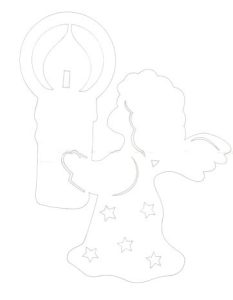 Трафарет на Різдво скачати