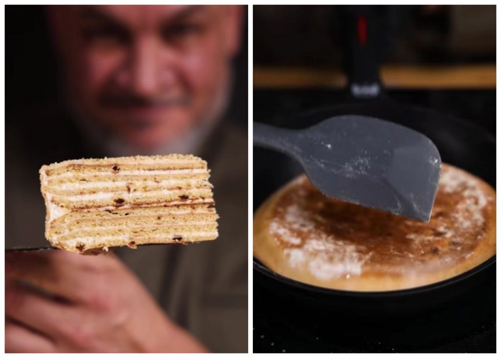 Рецепт медівника на сковороді