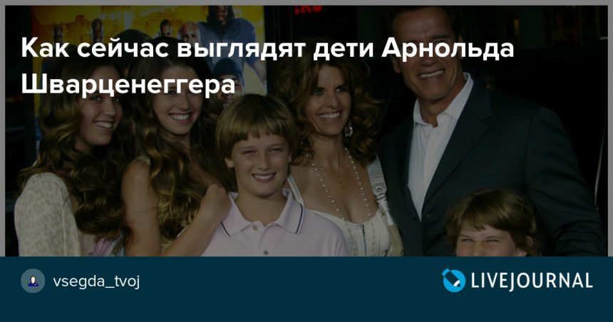 Арнольд Шварценеггер Дети: подробности о семье и отношениях